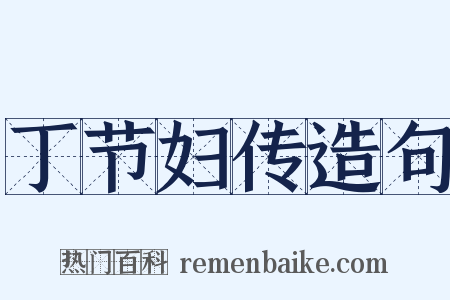 丁节妇传造句是什么意思的图片